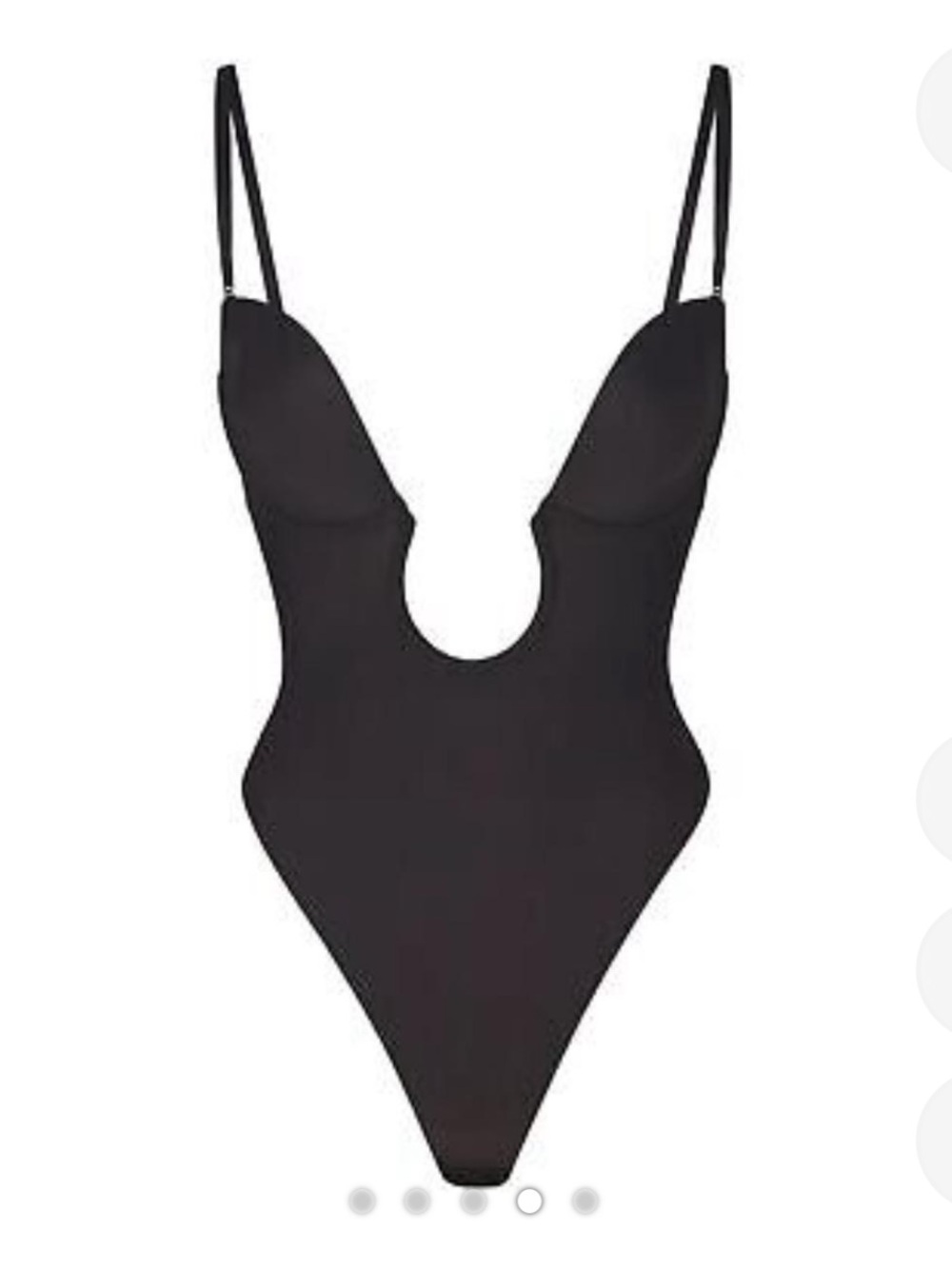 SKIMS Deep Plunge Bodysuit - Black